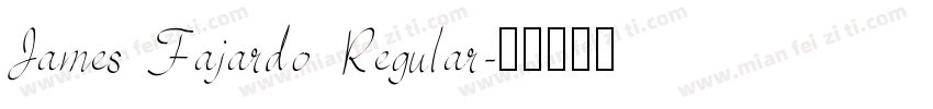 James Fajardo Regular字体转换
